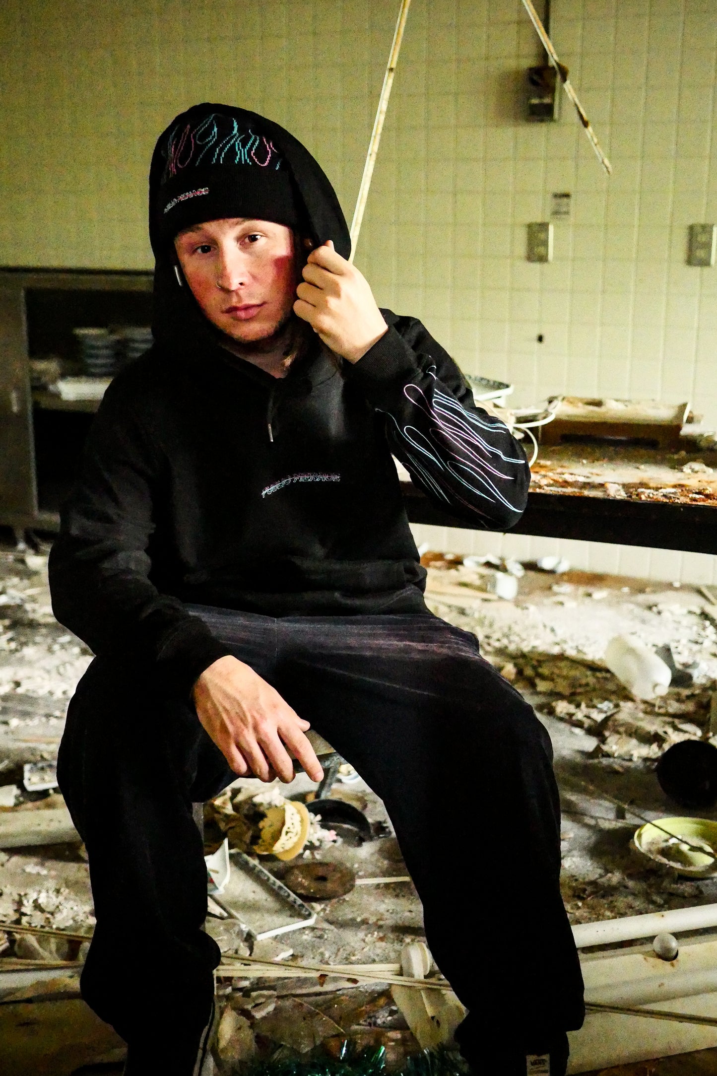 Black Flame Hoodie