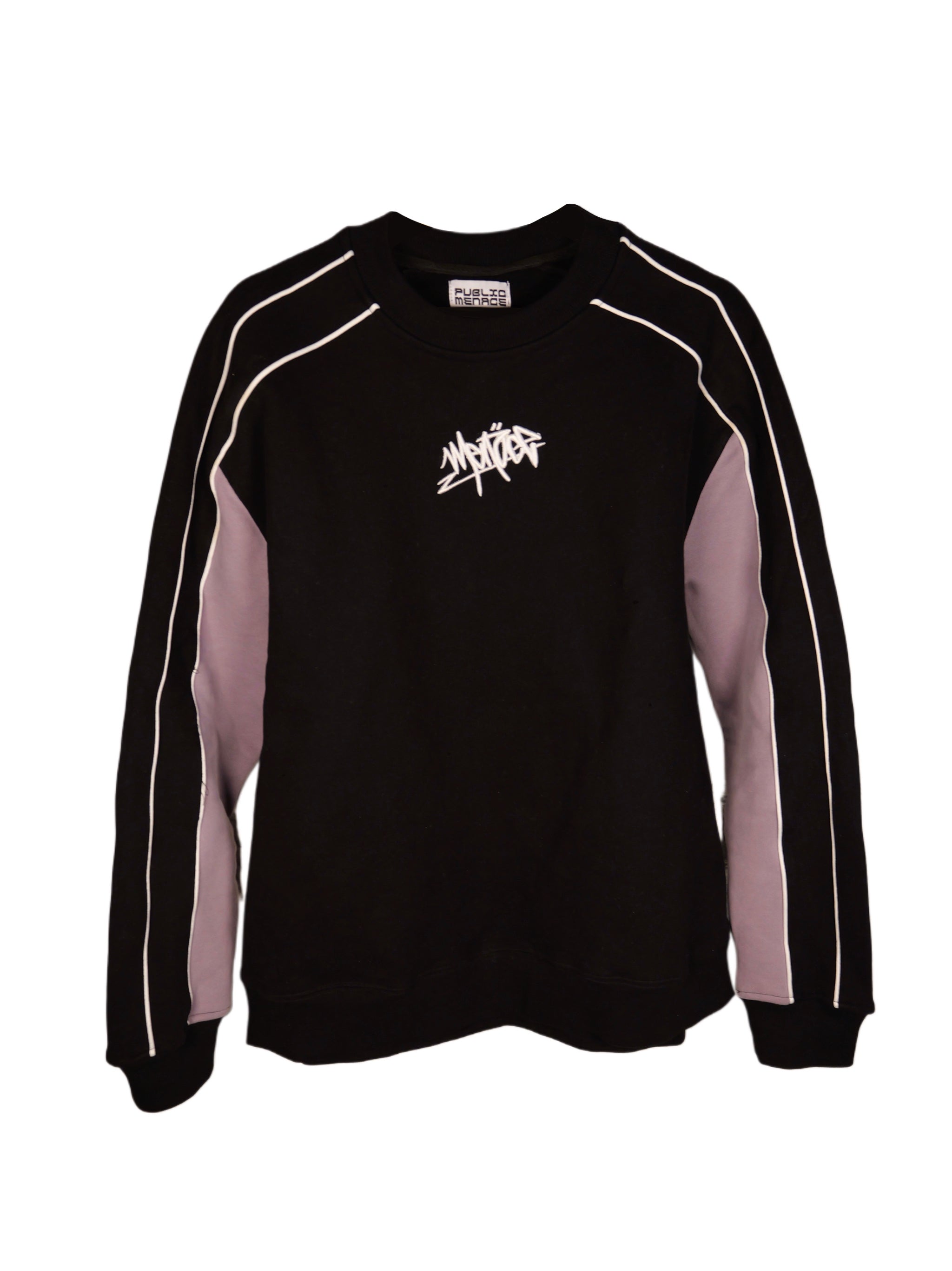 Black Panel  Crewneck