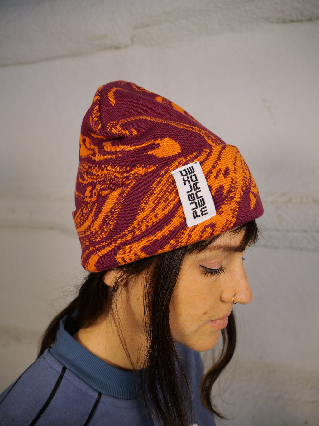 Orange Oil Beanie