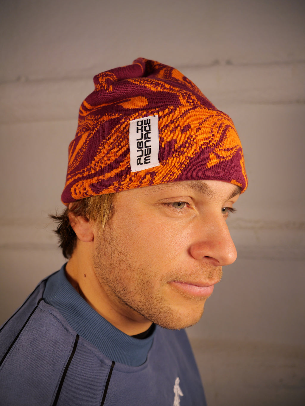 Orange Oil Beanie